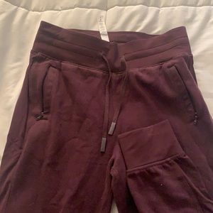 Lululemon Maroon joggers